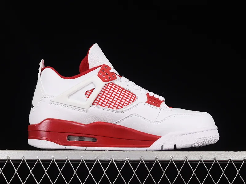 All categories Air Jordan Jordan series basketball shoes Air Jordan 4 Pure original Air Jordan 4 Motorsport AJ4 Joe 4 racing white and red 308497-106